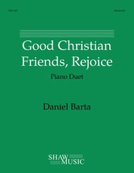 Good Christian Friends, Rejoice piano sheet music cover Thumbnail